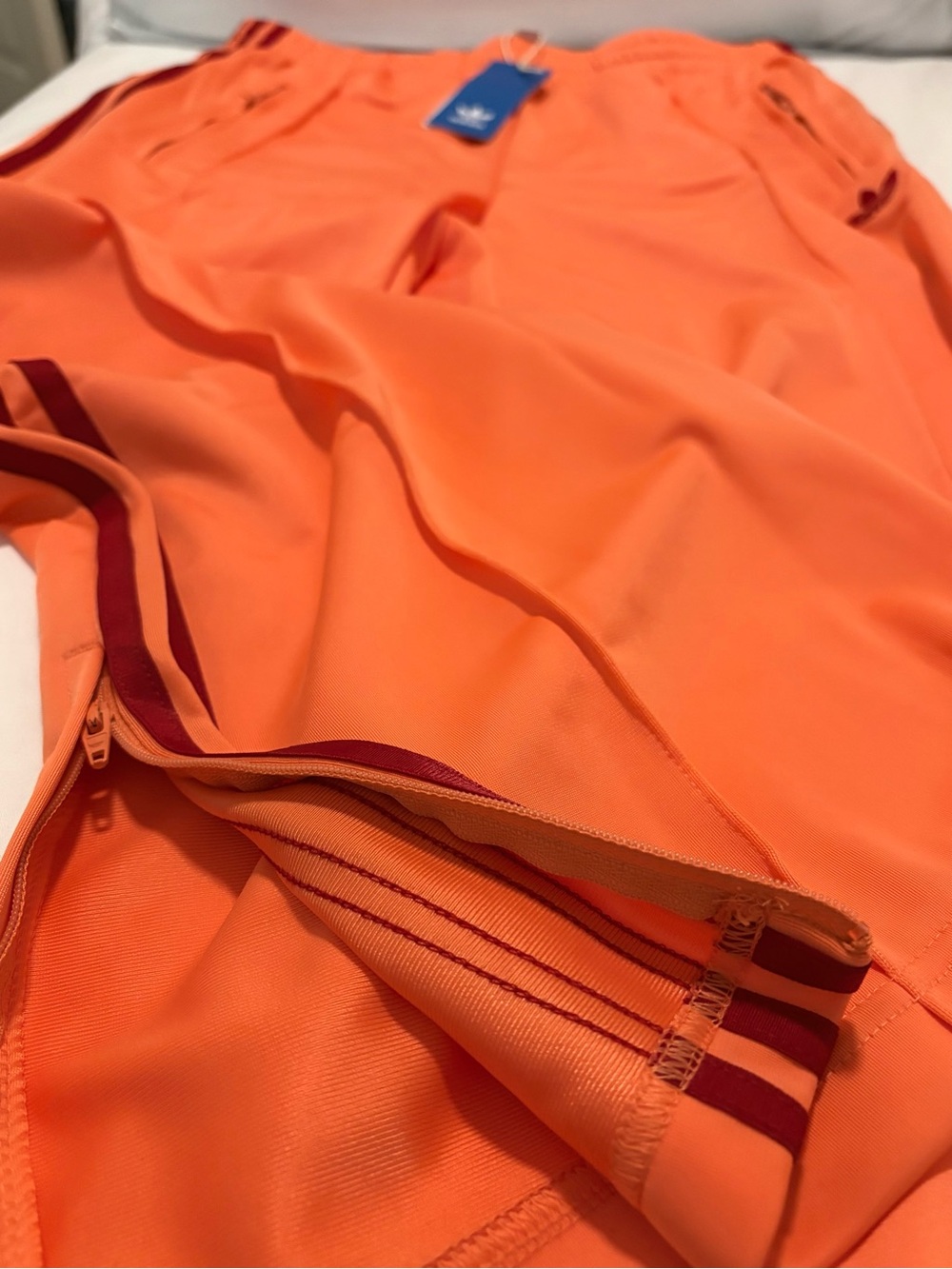 Adidas Originals Firebird Women Loose Pants Semi Coral Size M - New - Picture 8 of 16